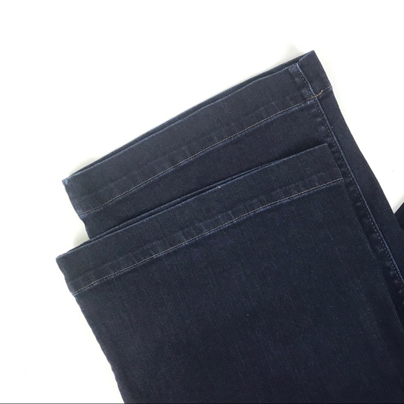 Lands End Trouser Jean Size 12 Women Blue Mid Rise - Picture 4 of 8